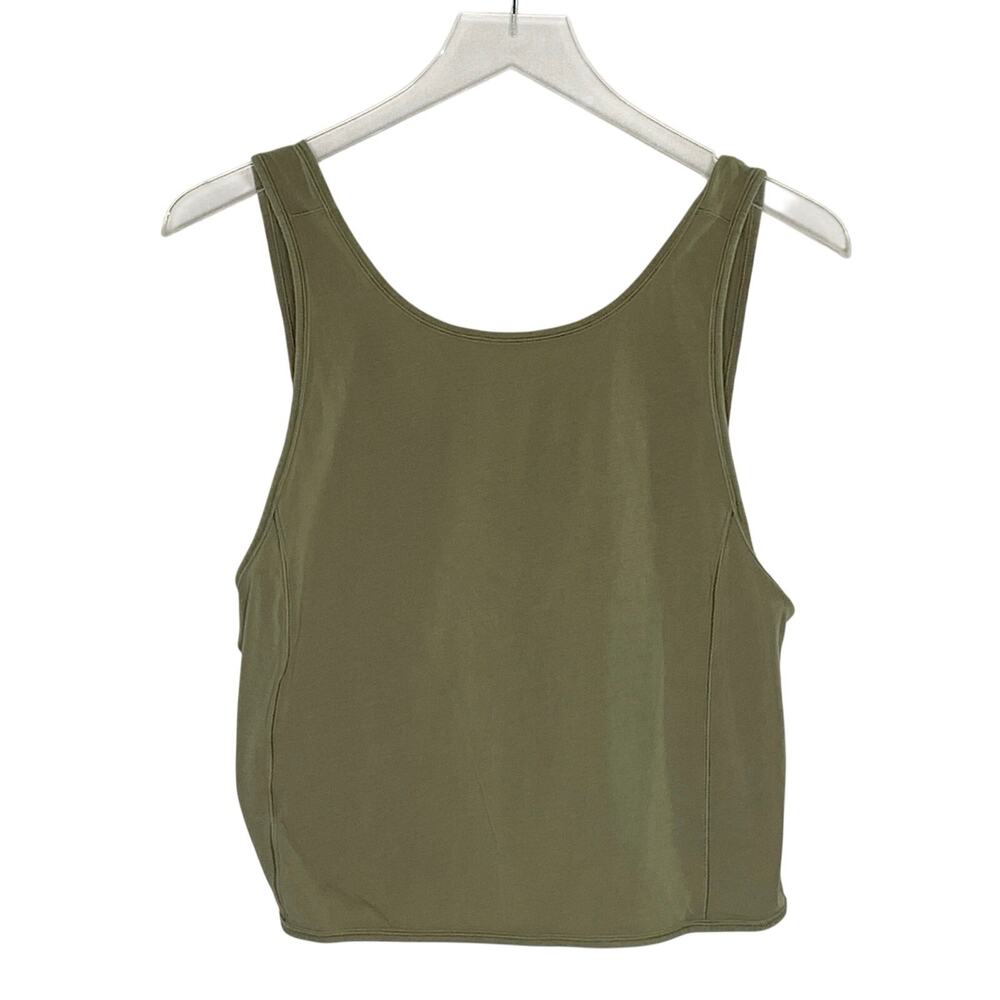 Lululemon Twist It Tank M Olive Loose Fit Gym Sport Active
